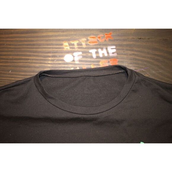 Custom Tiny Rick Black Long Sleeve Shirt - Size Large - Rick & Morty Inspired - Picture 4 of 5